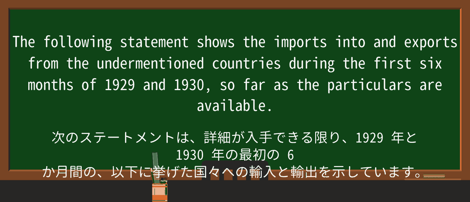 【英単語】undermentionedを徹底解説!意味、使い方、例文、読み方 ・例文2