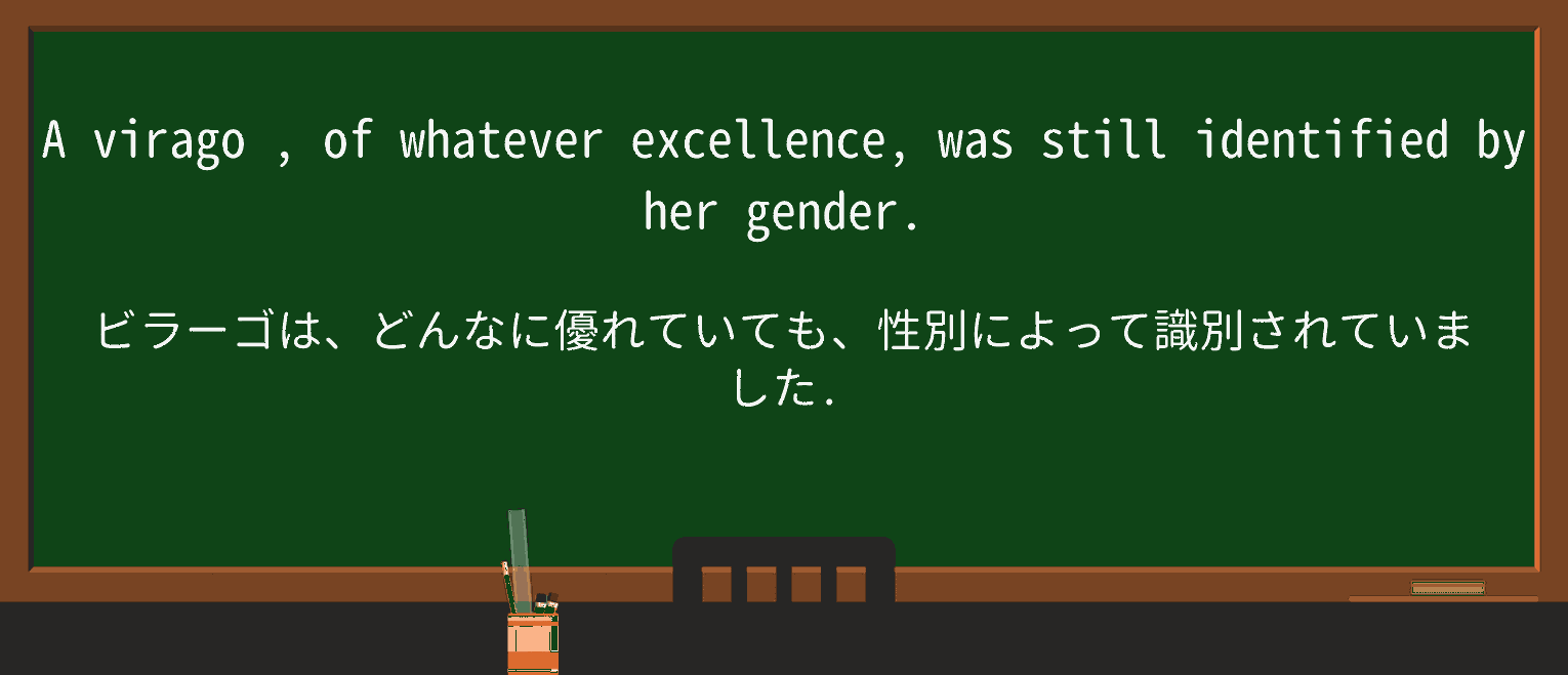 【英単語】viragoを徹底解説!意味、使い方、例文、読み方 ・例文1