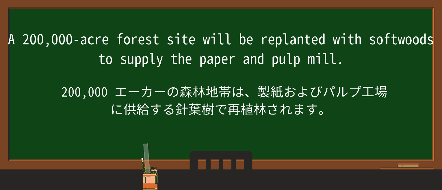 【英単語】softwoodを徹底解説!意味、使い方、例文、読み方 ・例文1