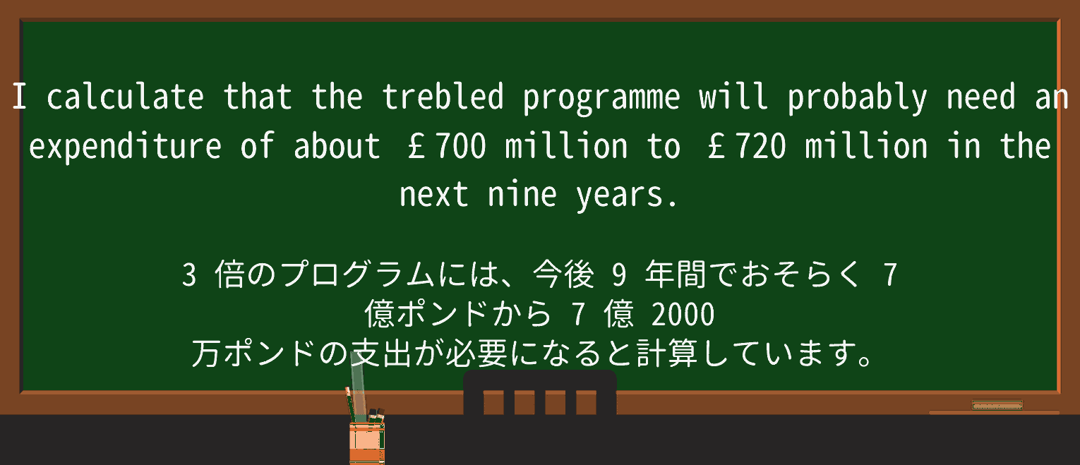 【英単語】trebleを徹底解説!意味、使い方、例文、読み方 ・例文2
