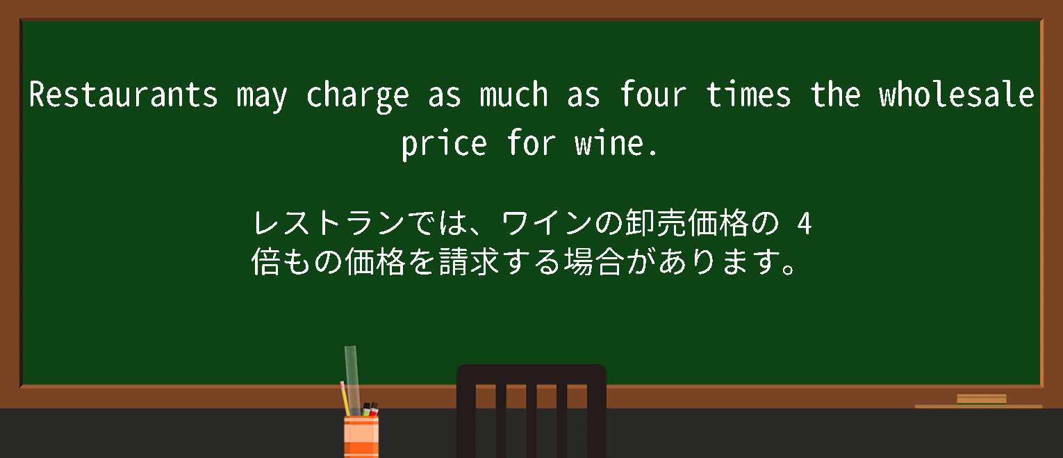 【wholesale-price】に関するの例文(英語の例文と和訳)