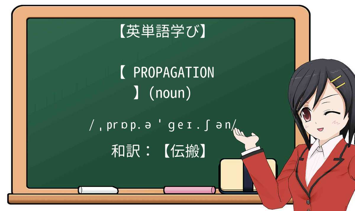 【英単語】propagationを徹底解説!意味、使い方、例文、読み方