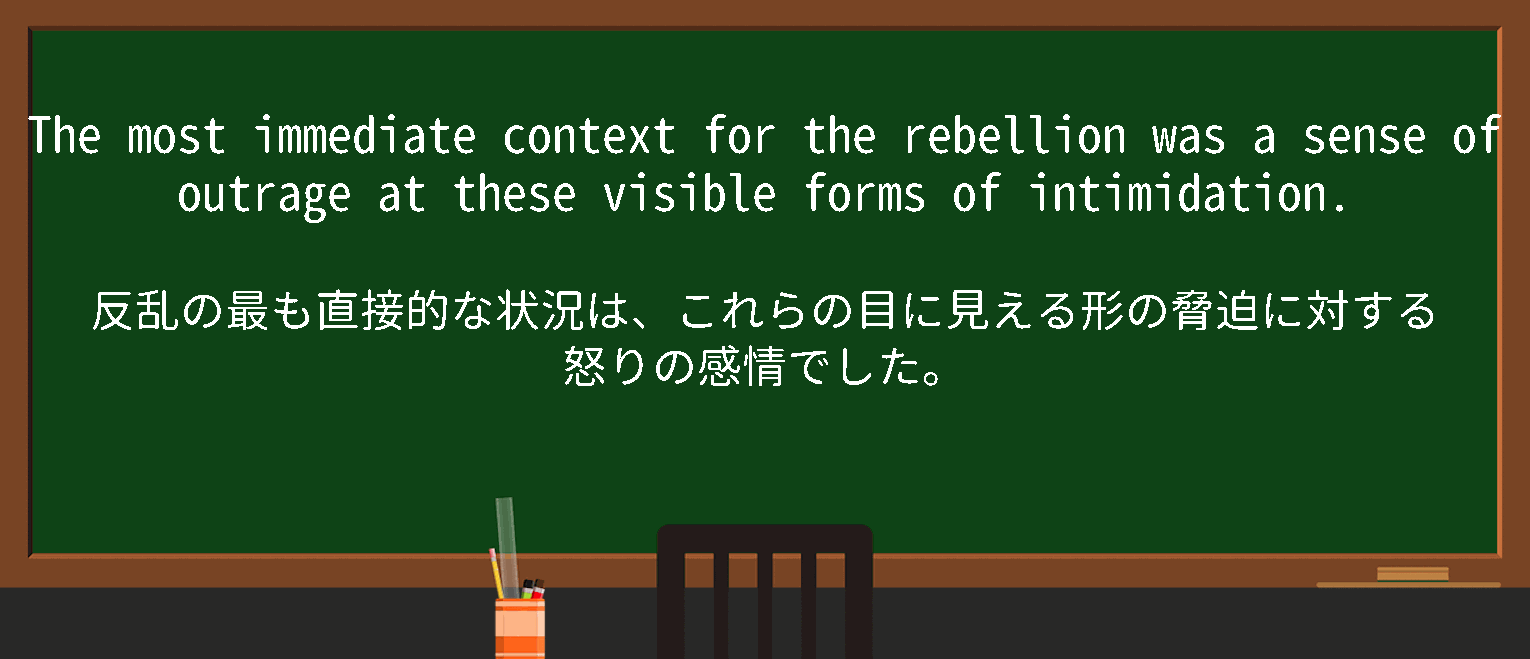 【immediate context】に関するの例文(英語の例文と和訳)