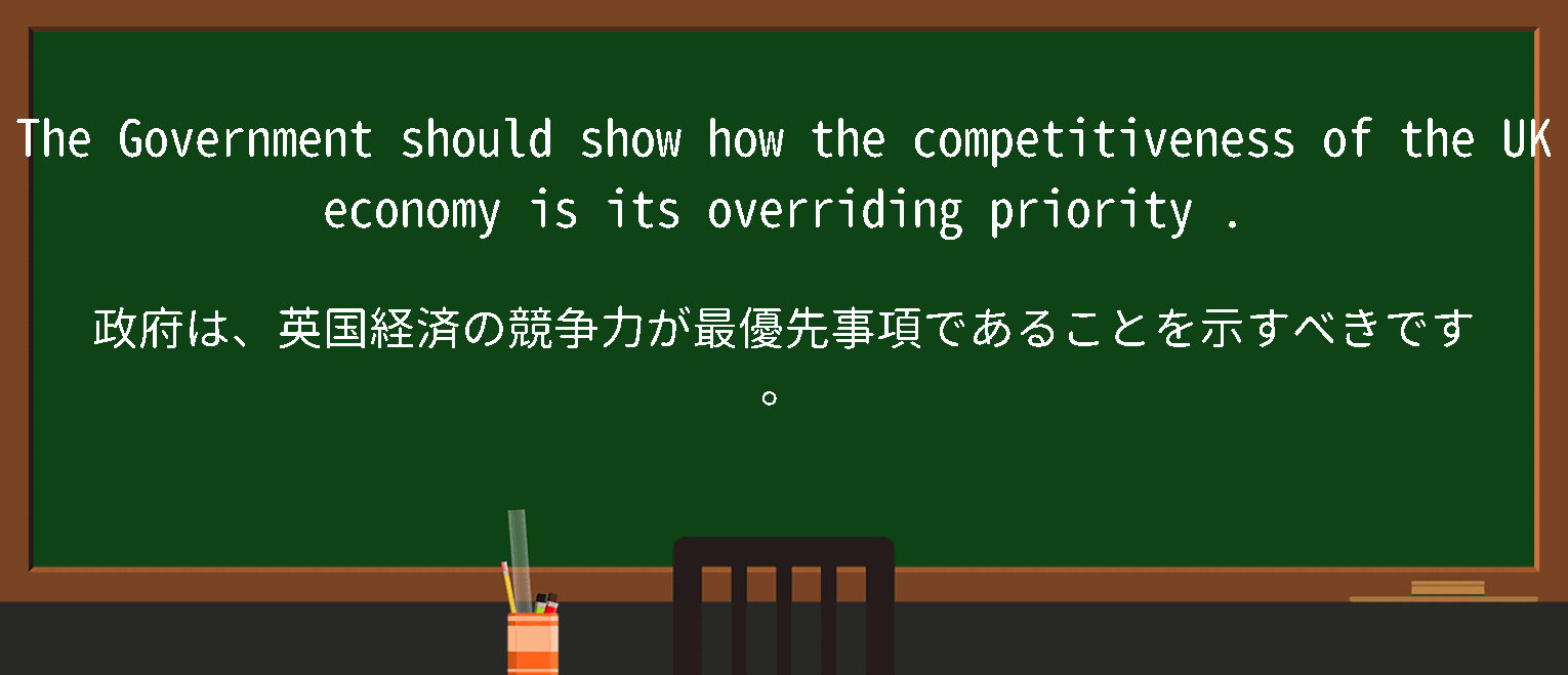 【overriding priority】に関するの例文(英語の例文と和訳)