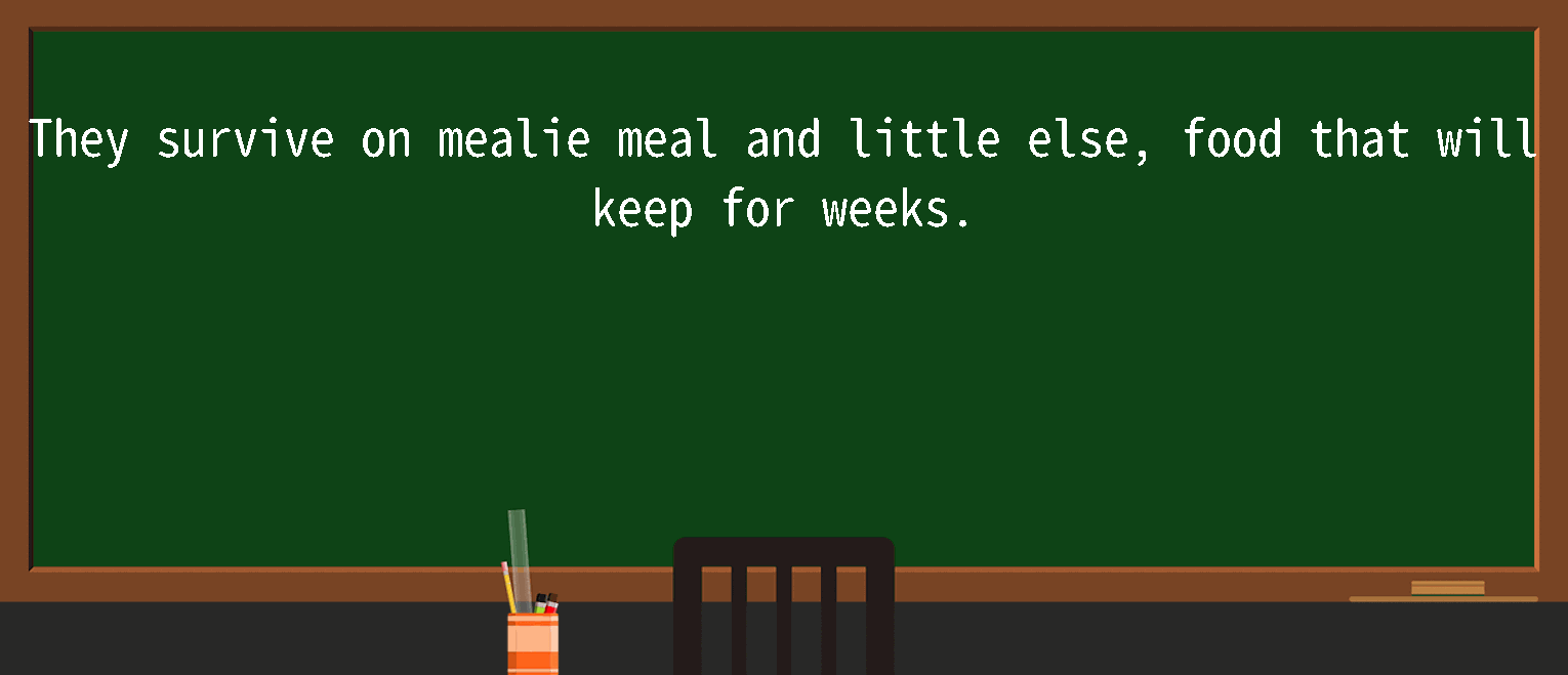 【英语单词】彻底解释“mealie meal”！ 含义、用法、例句、如何记忆
