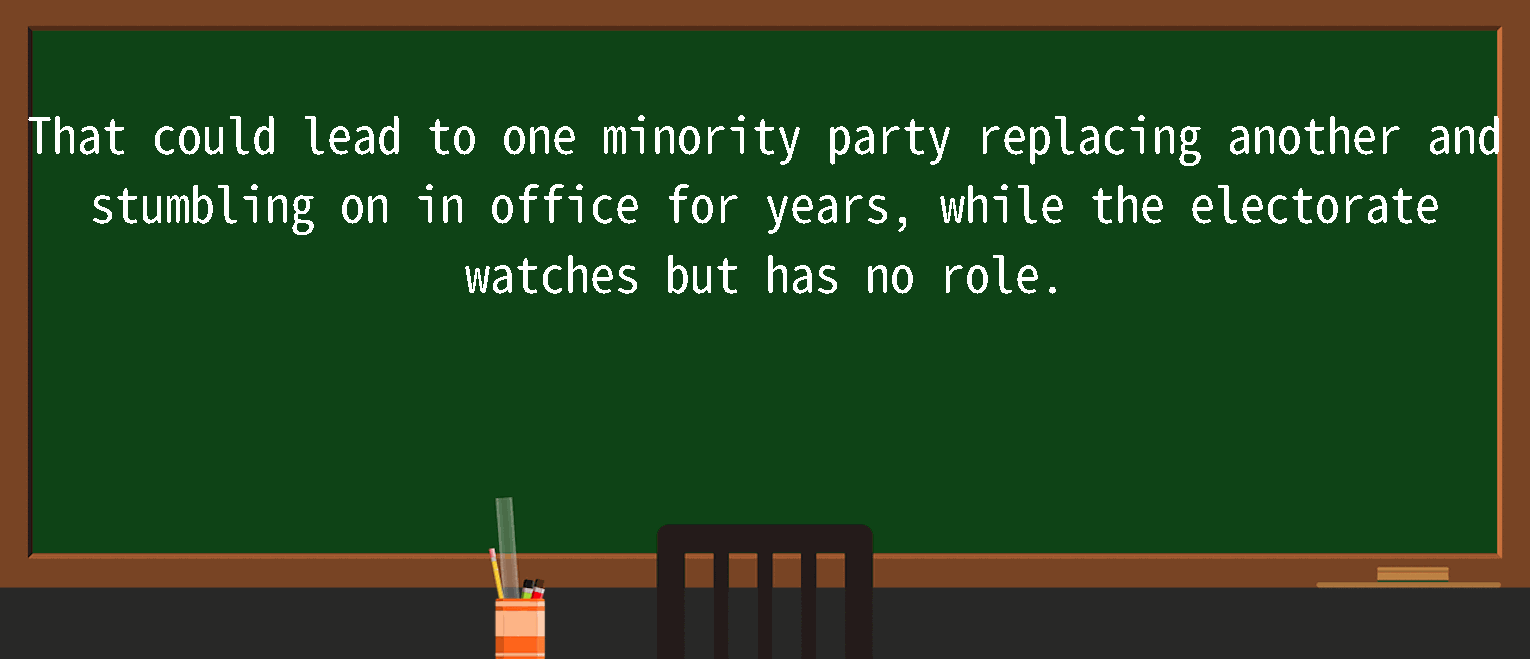 【英语单词】彻底解释“minority party”！ 含义、用法、例句、如何记忆