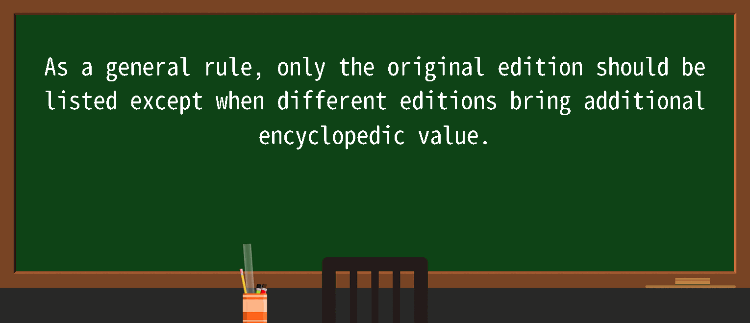 【英语单词】彻底解释“original edition”！ 含义、用法、例句、如何记忆
