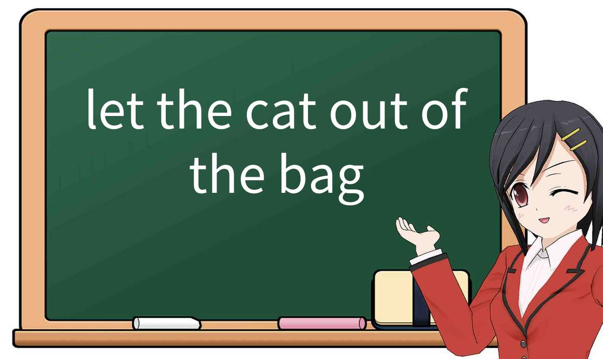 【英语单词】彻底解释“let-the-cat-out-of-the-bag”! 含义、用法、例句、如何记忆